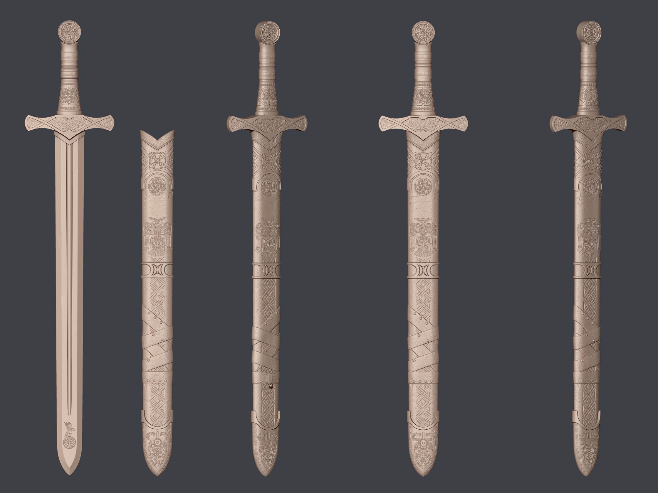 Viking Sword 3D print model_1