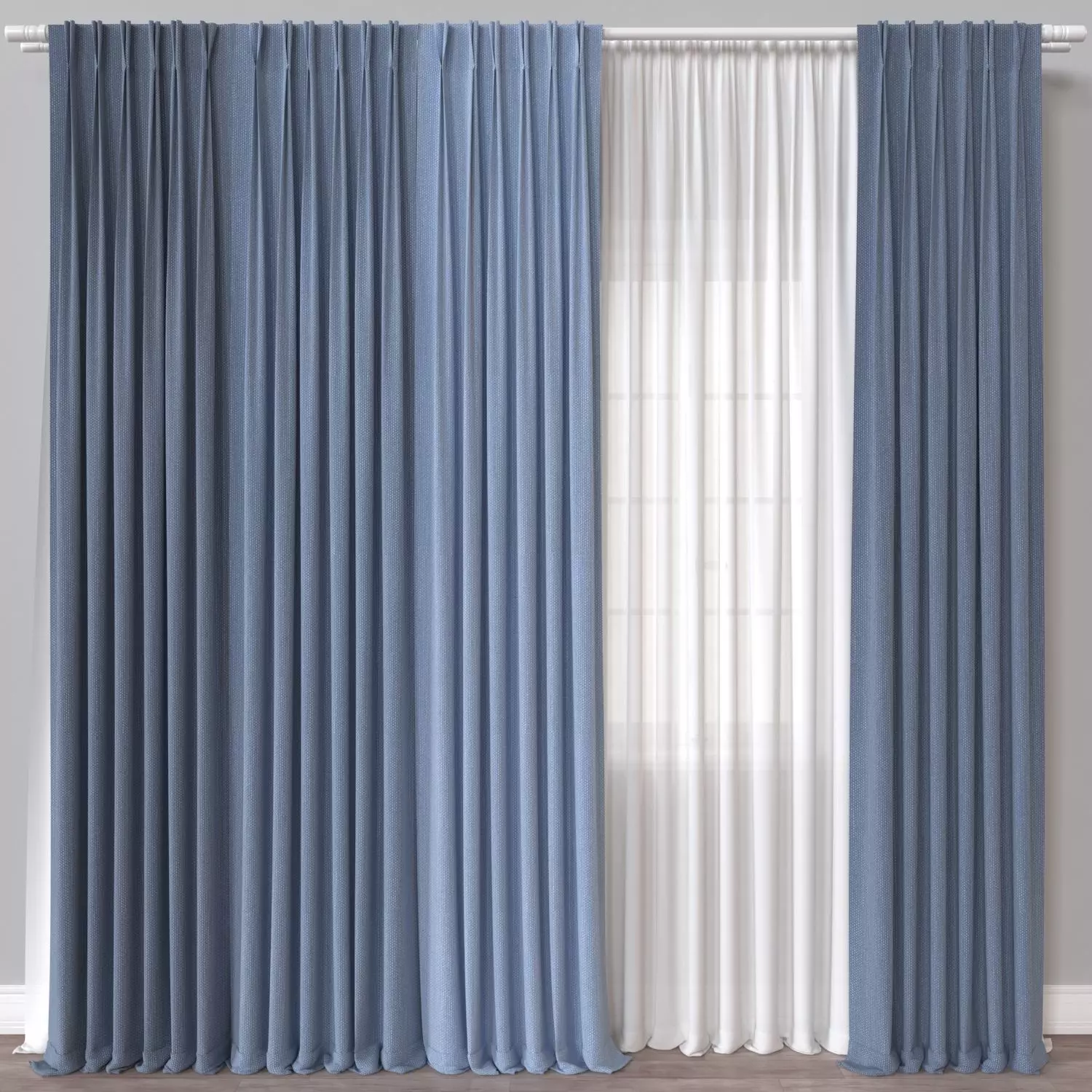 Curtain 3 3D model_0