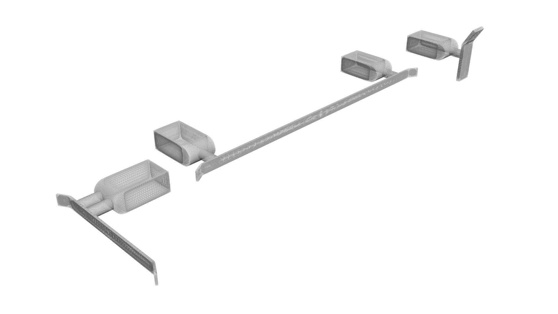 Towel Holders Set 3D model_15