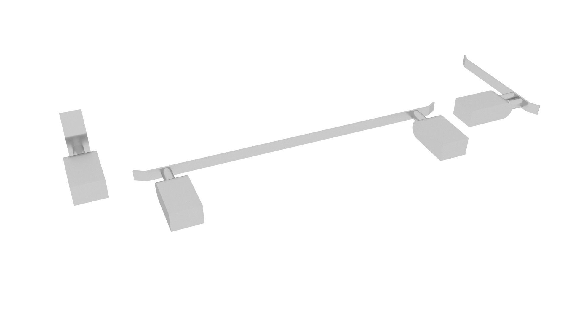 Towel Holders Set 3D model_9