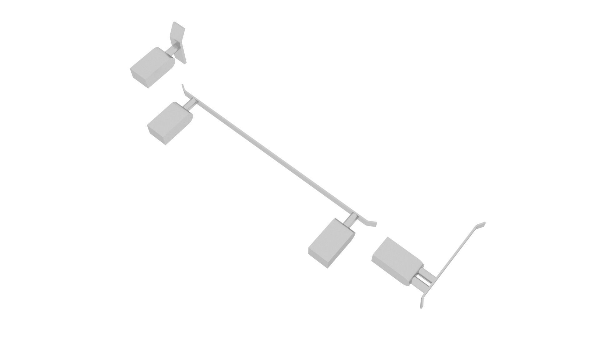 Towel Holders Set 3D model_10