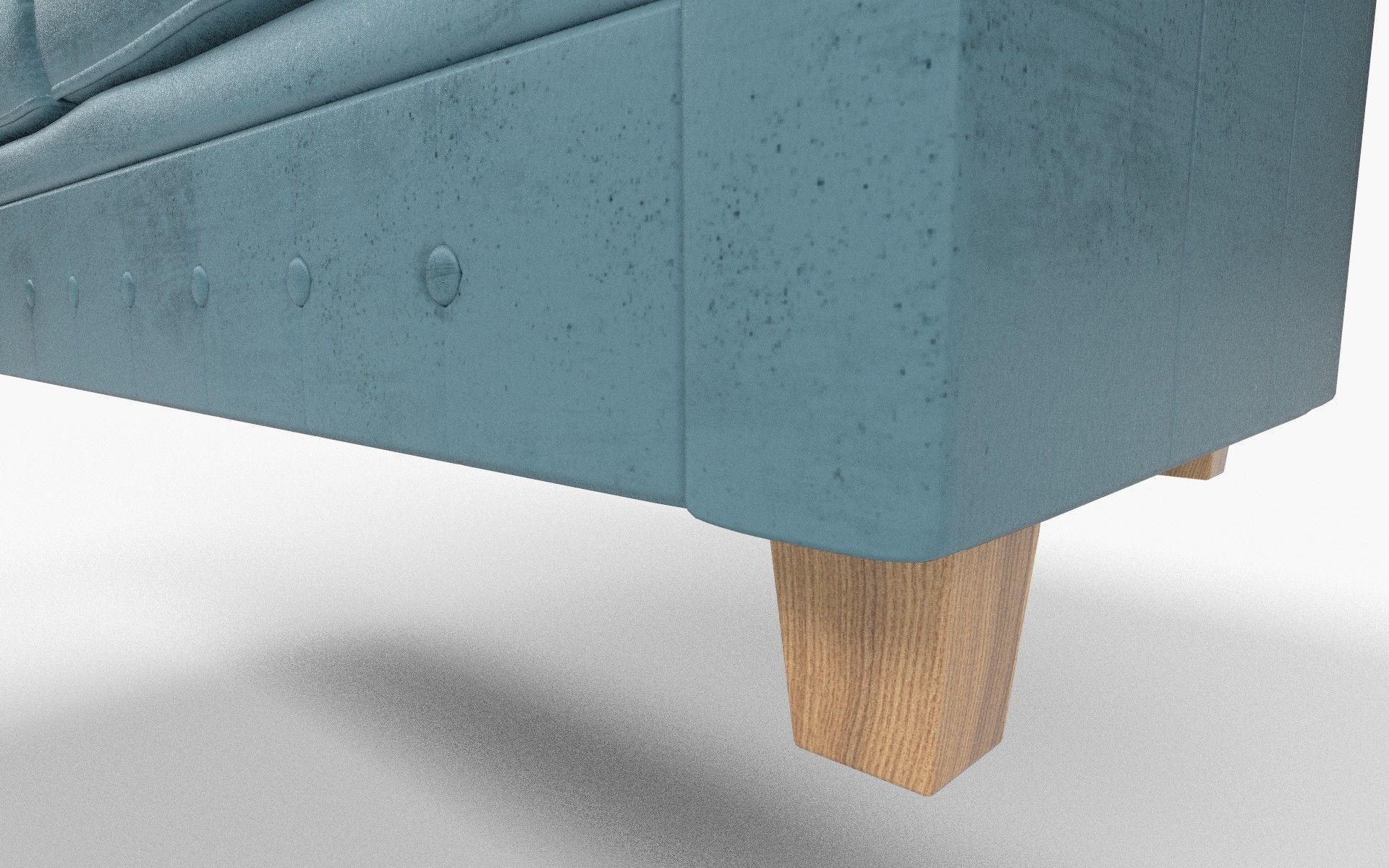 Velvet Sofa Low-poly 3D model_7