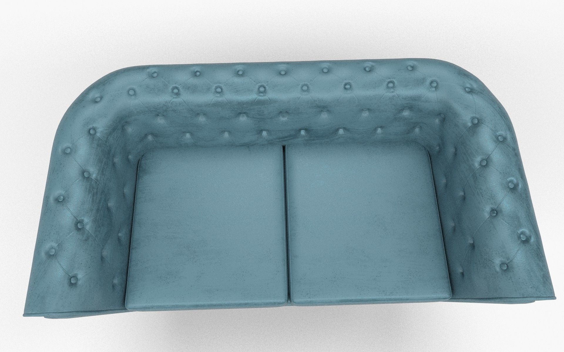Velvet Sofa Low-poly 3D model_5