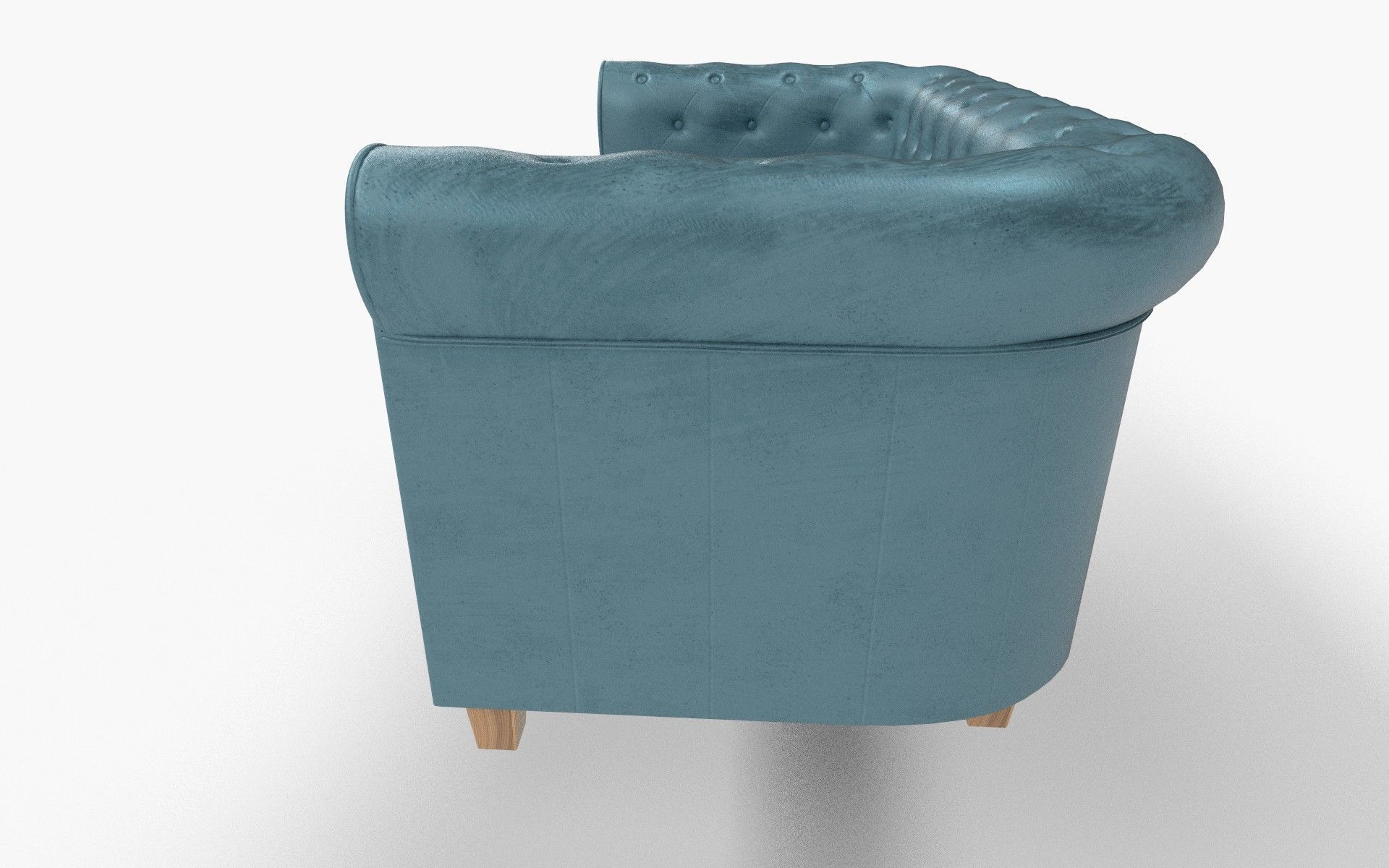 Velvet Sofa Low-poly 3D model_2