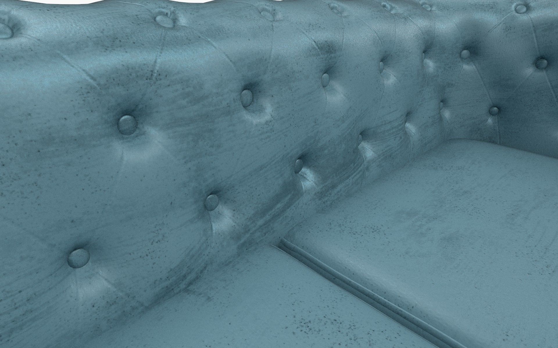 Velvet Sofa Low-poly 3D model_6