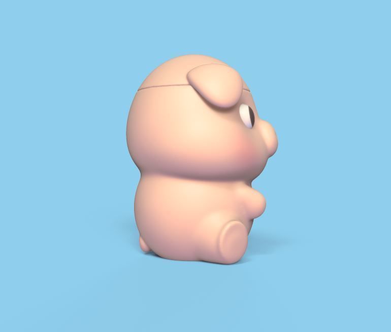 Pig Pot 3D print model_2