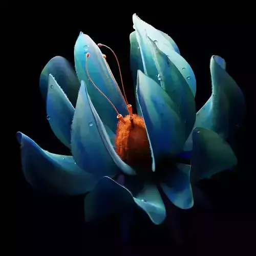 Unique Flower 3D model