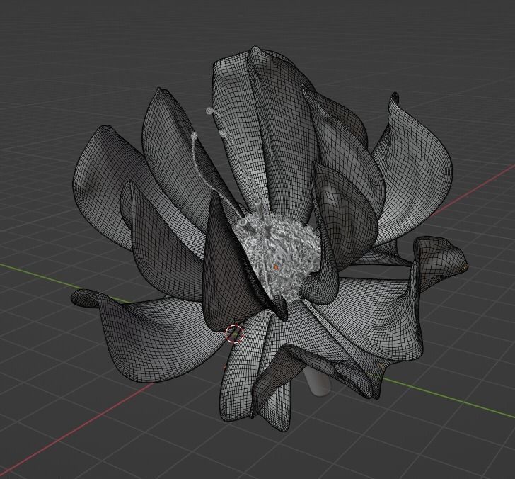 Unique Flower 3D model_4