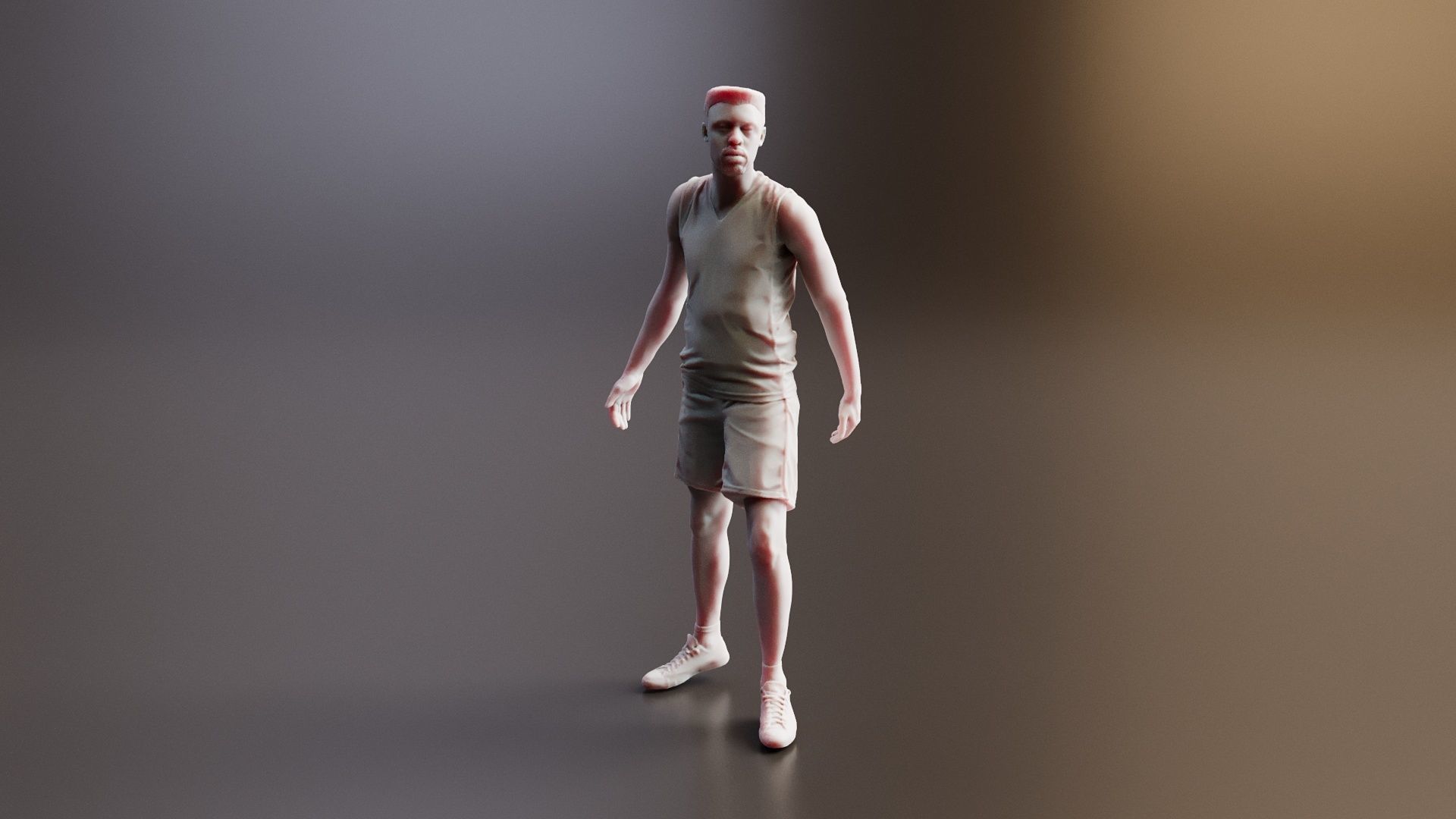 Realistic 3D Mens Basketball Team Blender Compatible 3D model_4