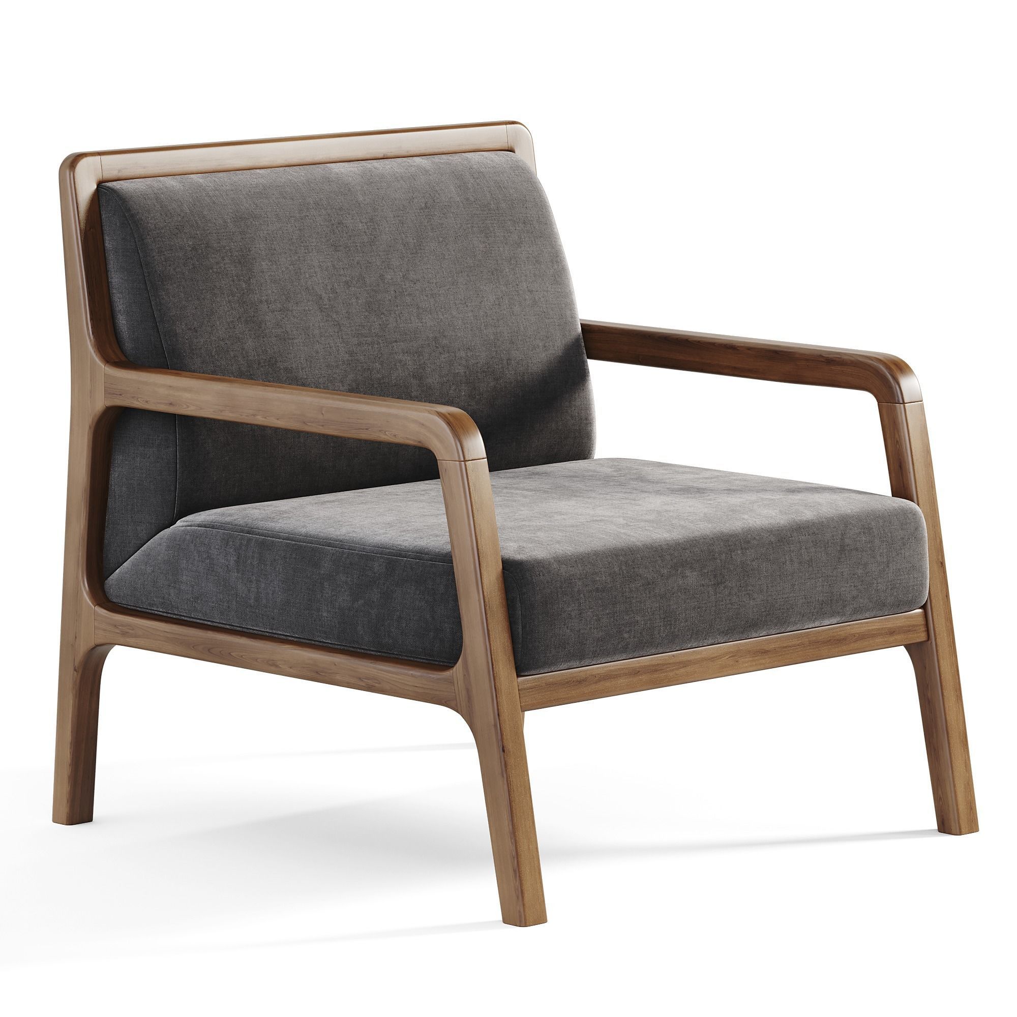 ORGA armchair Low-poly 3D model_1