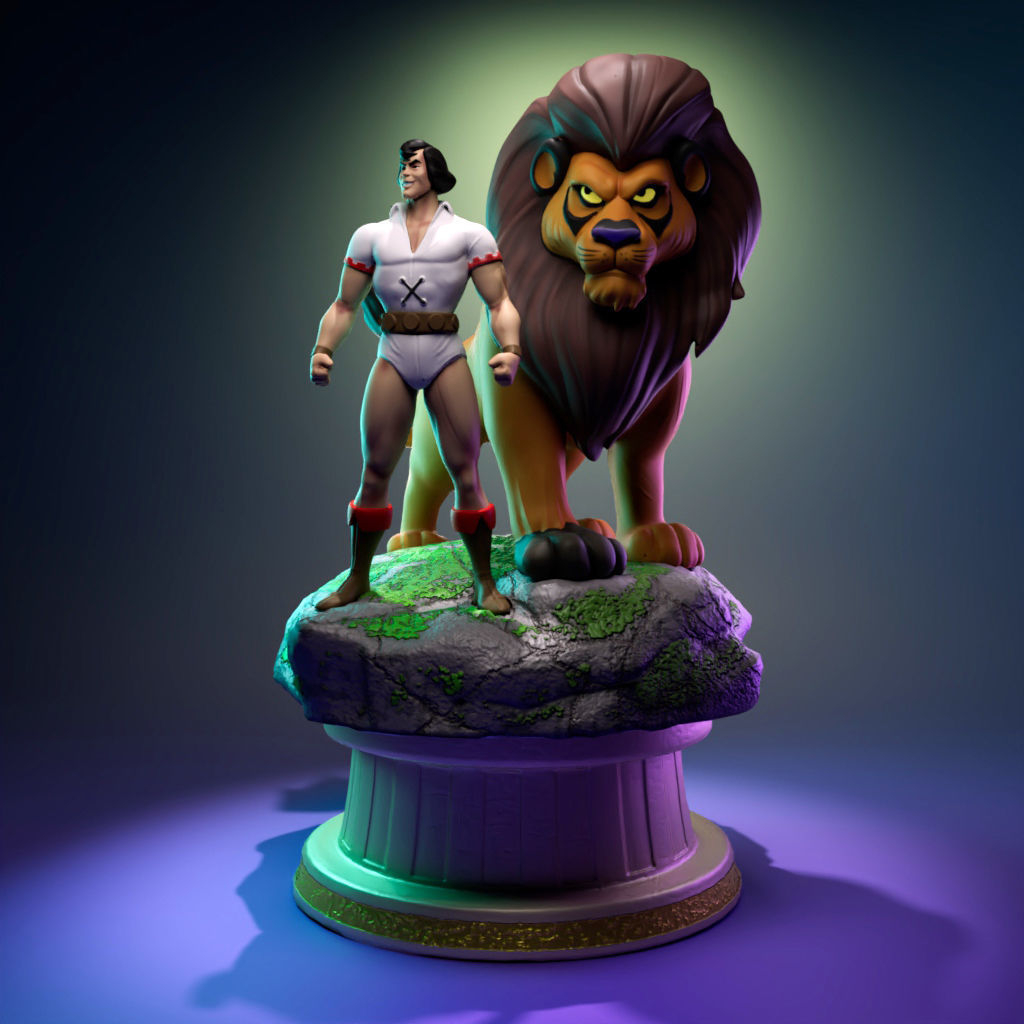 Samson and Goliath 3D print model_3