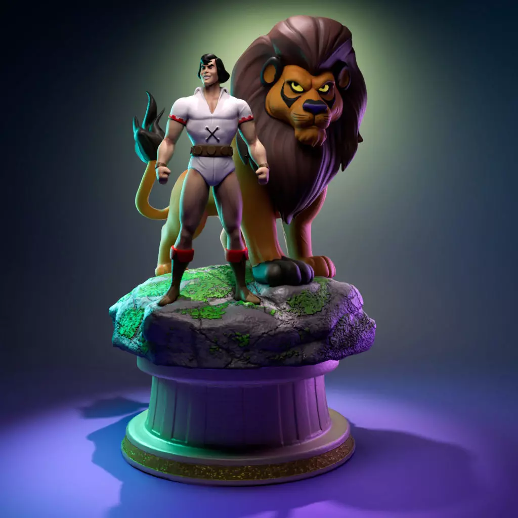 Samson and Goliath 3D print model_0