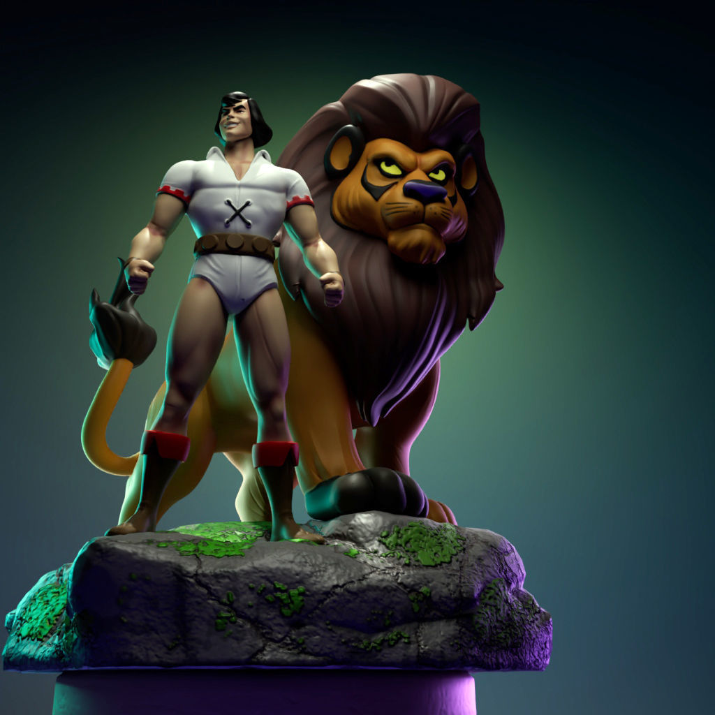 Samson and Goliath 3D print model_6