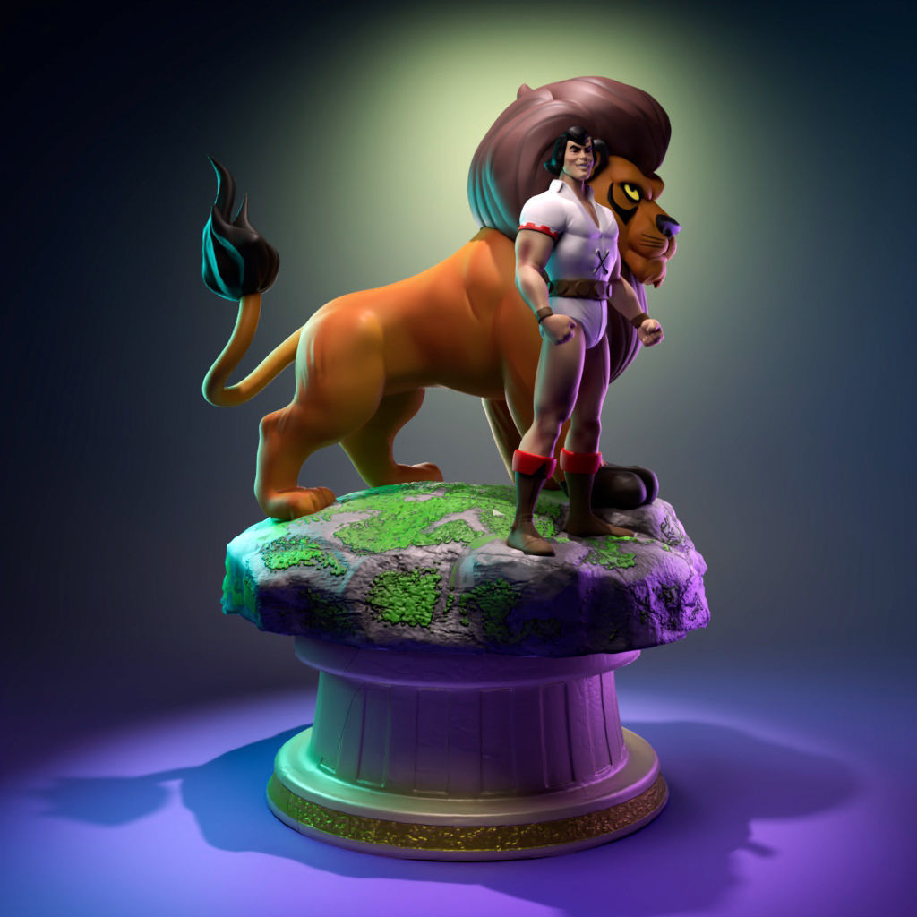 Samson and Goliath 3D print model_1