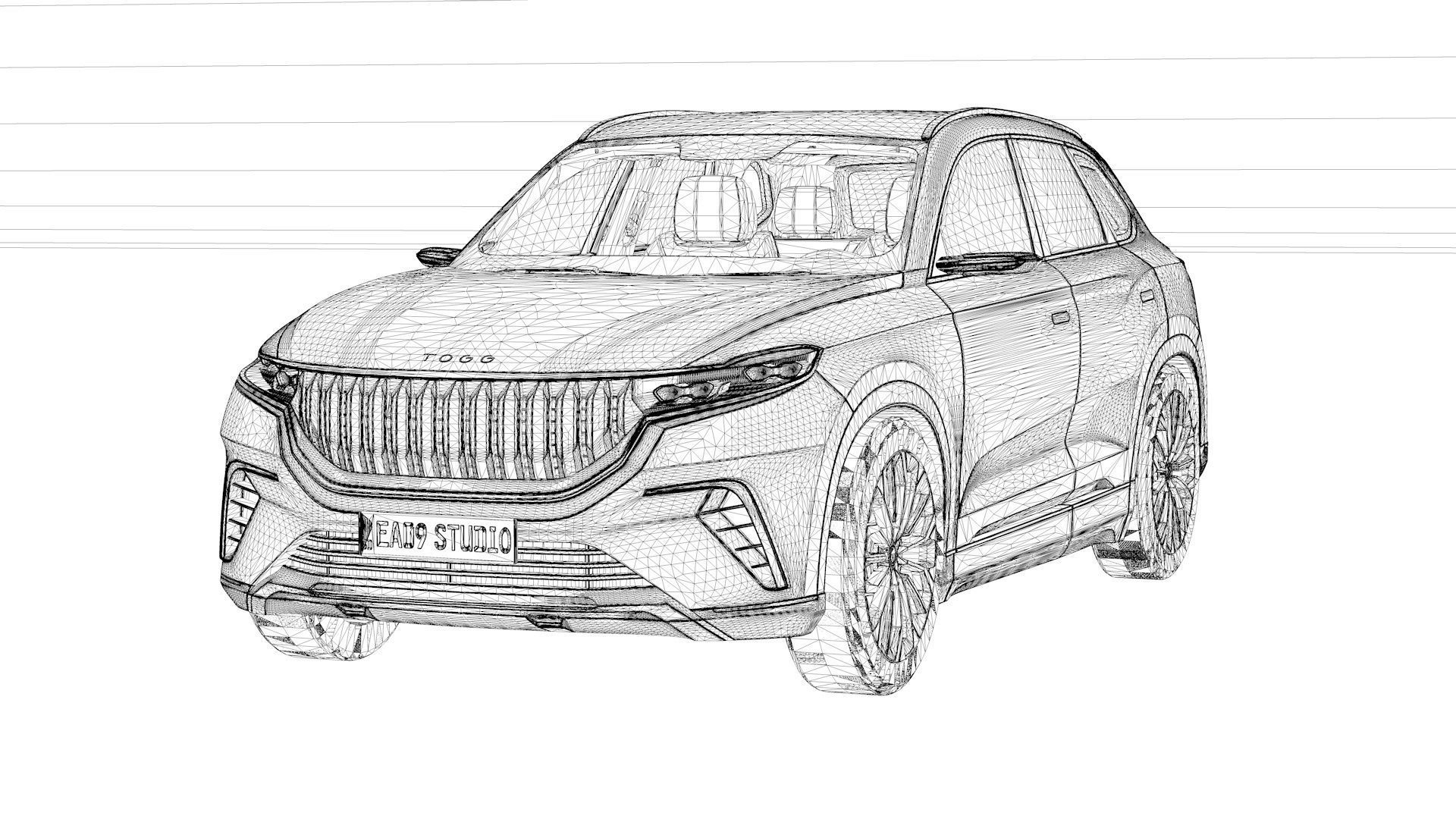 TOGG T10X 2025 update version 3D model_13