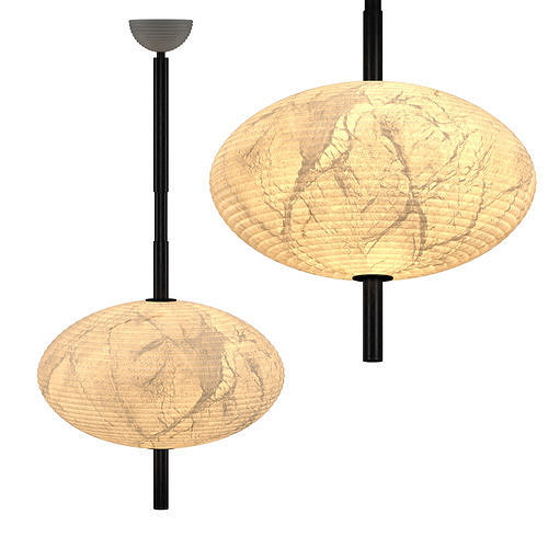 Oval onix pendant 3D model