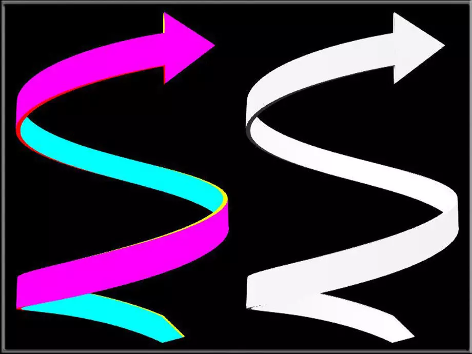 Spiral arrow 02 3D model_0