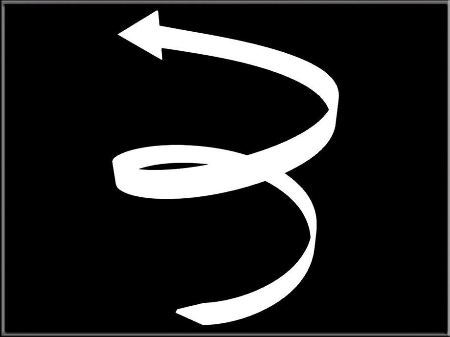 Spiral arrow 02 3D model_2