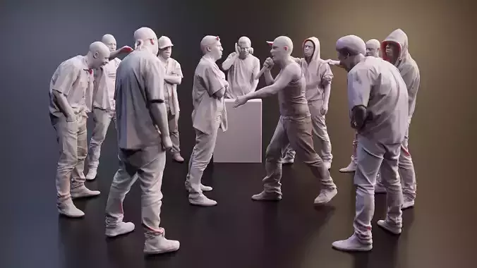 Realistic 3D Scan Hip Hop Mens Rappers 10 Models and Poses 3D model Realistic 3D Scan Hip Hop Mens Rappers 10 Models and Poses 3D model