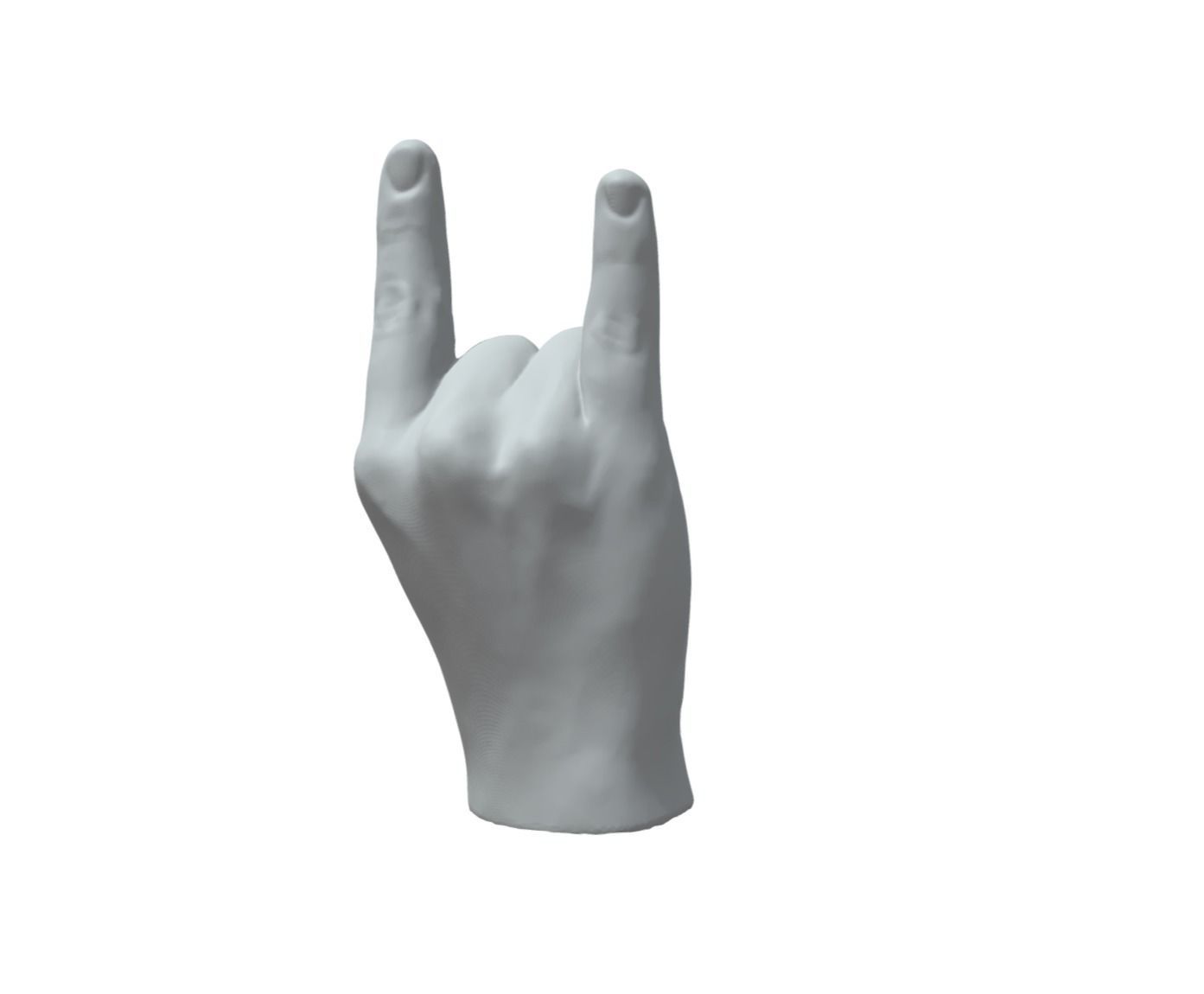 Italian hand horn 3D print model_1
