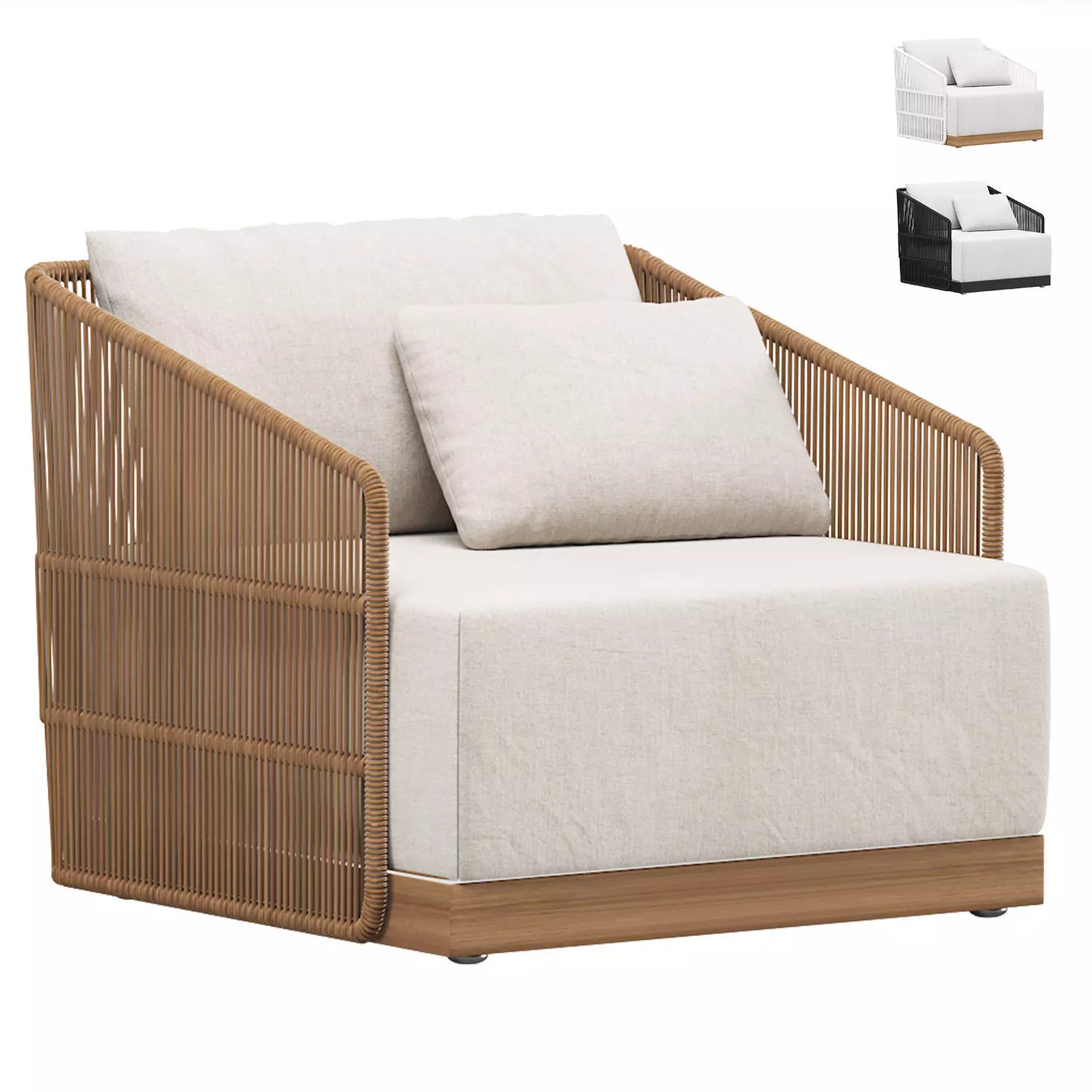 Havana Outdoor Lounge Chair 3D model