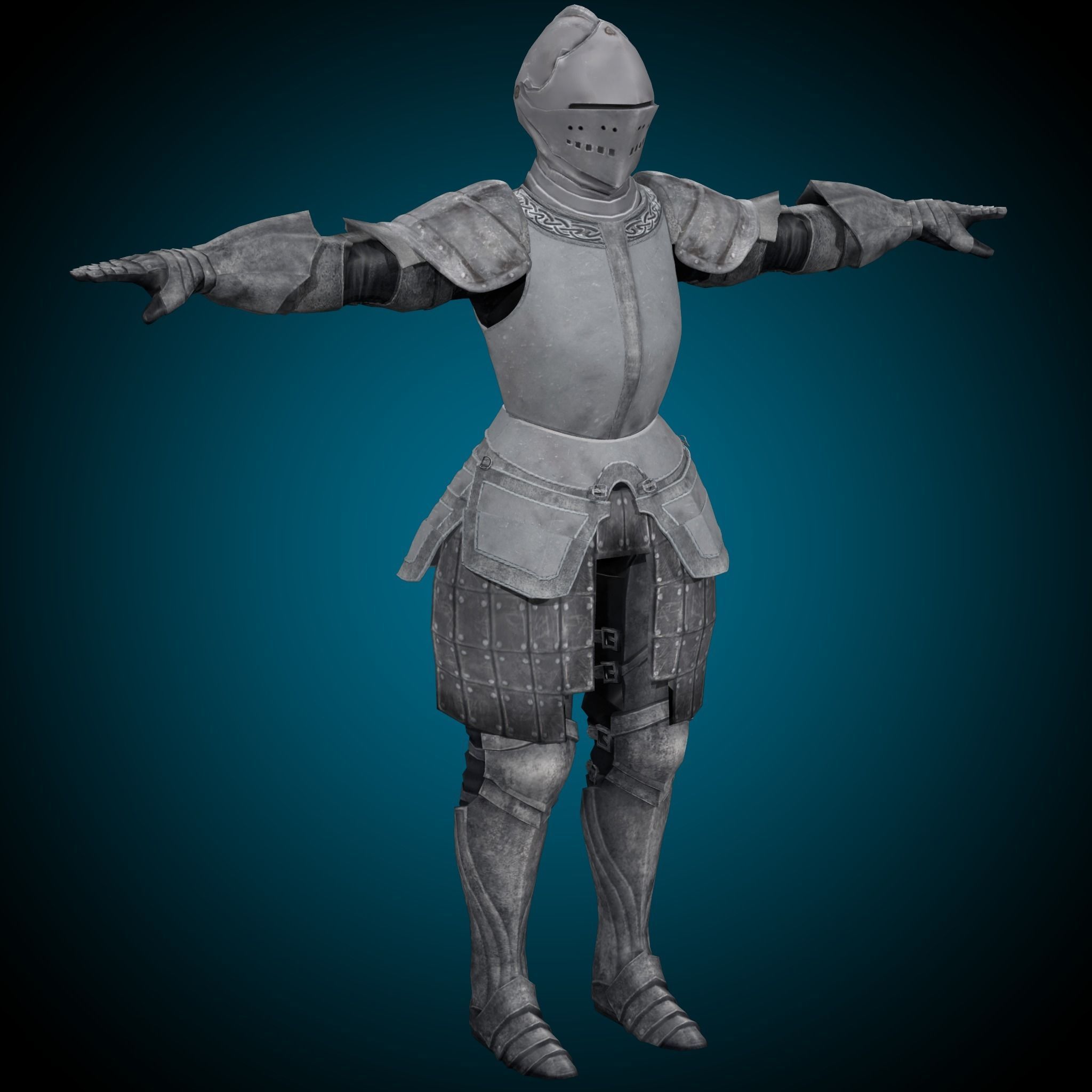 Templar Knight  3D model_2
