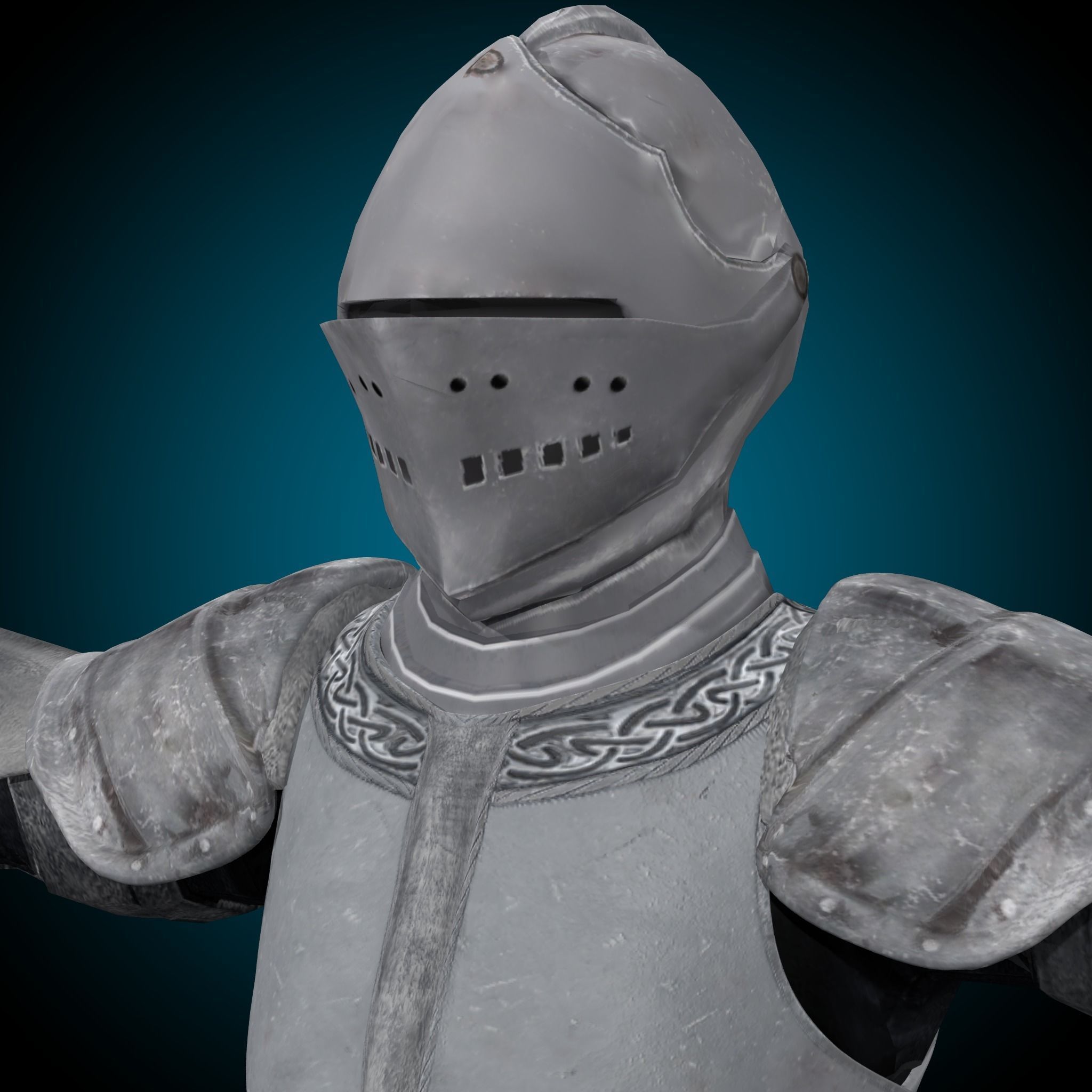 Templar Knight  3D model_4