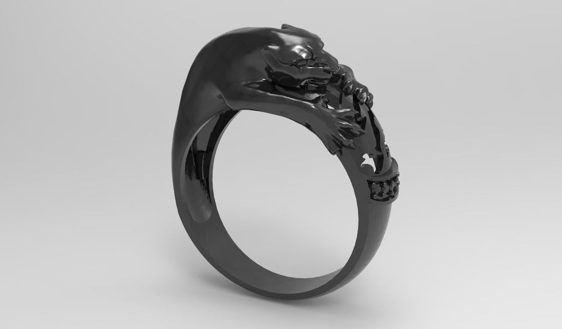 panthera attak ring 3D print model_4