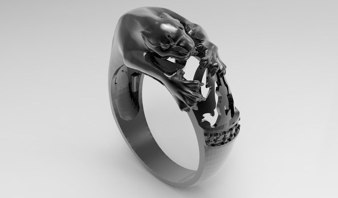 panthera attak ring 3D print model_10