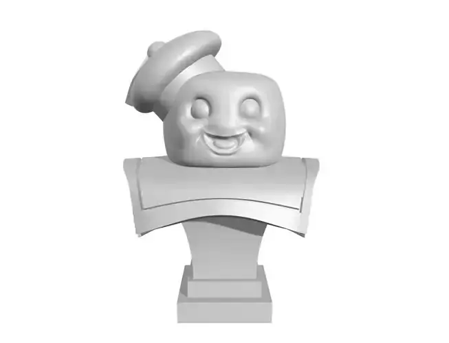 Marshmallow Man Stay puft - Head Pedestal