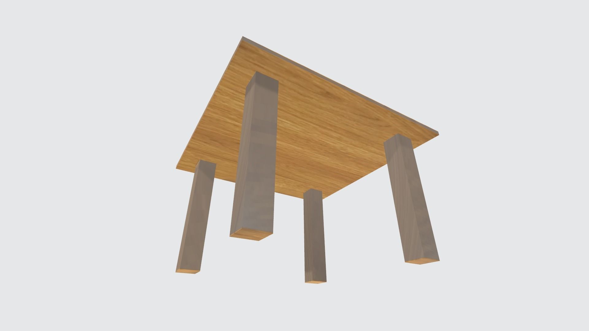 Table Low-poly 3D model_1