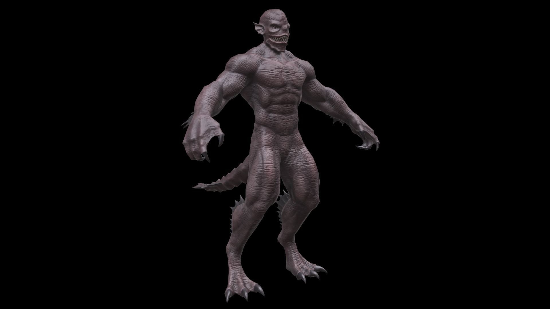 reptile  Low-poly 3D model_3