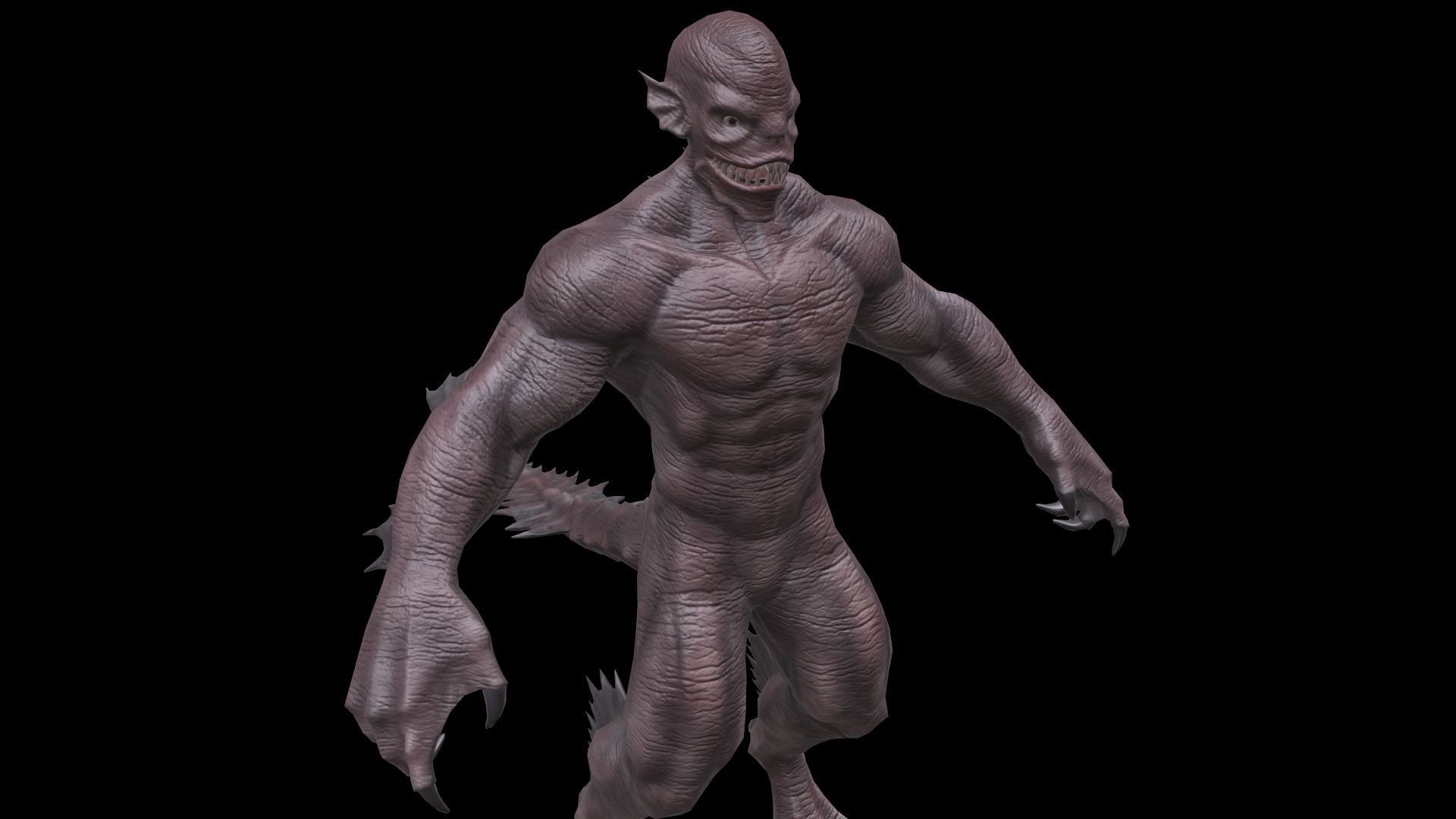 reptile  Low-poly 3D model_2