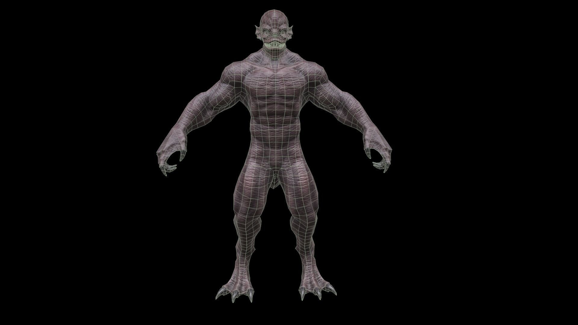 reptile  Low-poly 3D model_7