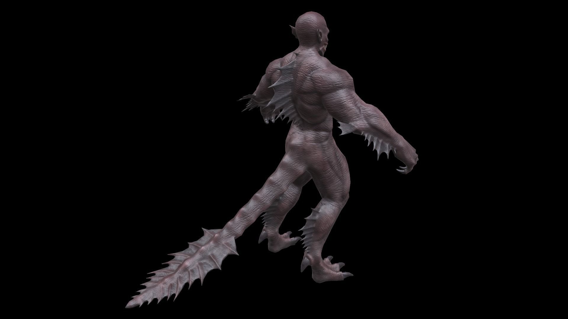 reptile  Low-poly 3D model_10