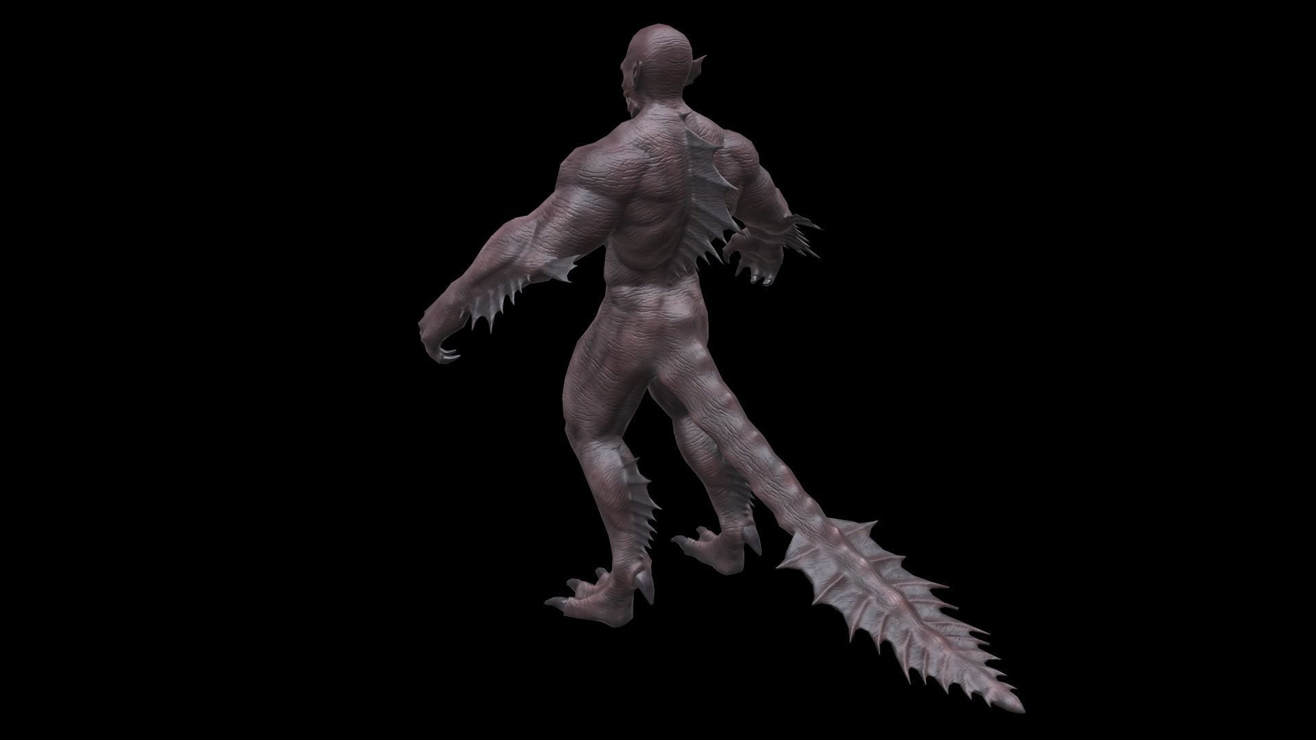 reptile  Low-poly 3D model_9