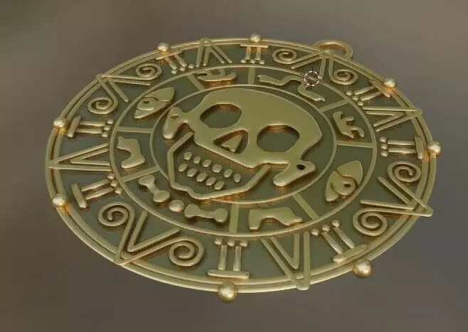 pirate of the Caribbean pendant 3D print model