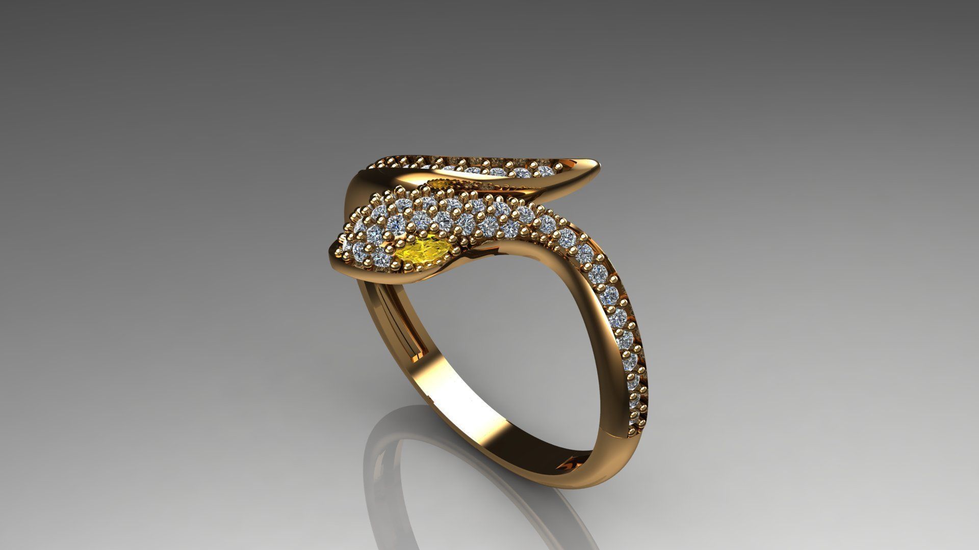 Snake Ring  3D print model 3D print model_2