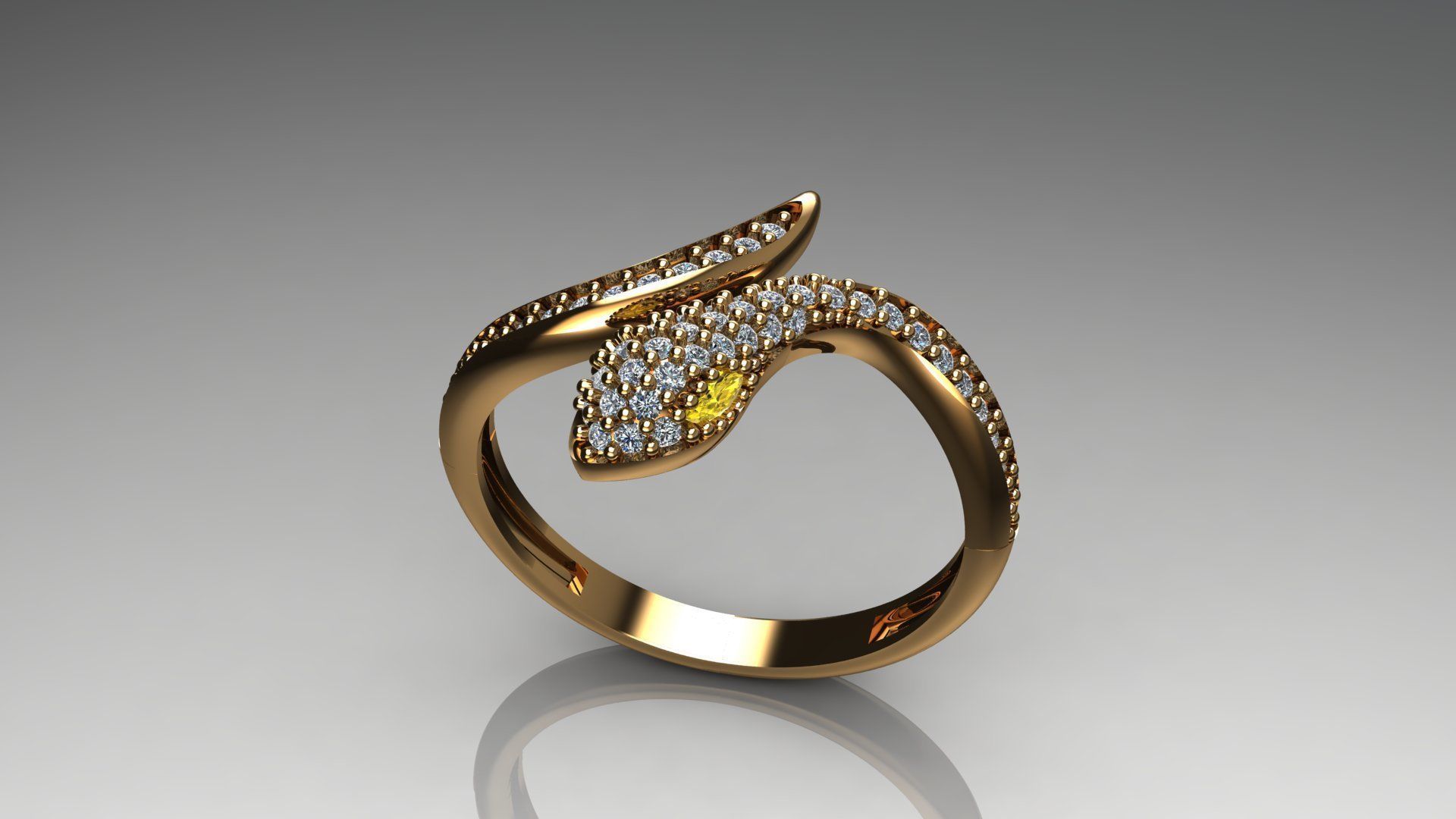 Snake Ring  3D print model 3D print model_1