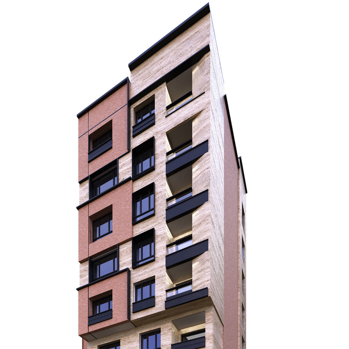 Red building  3D model_4