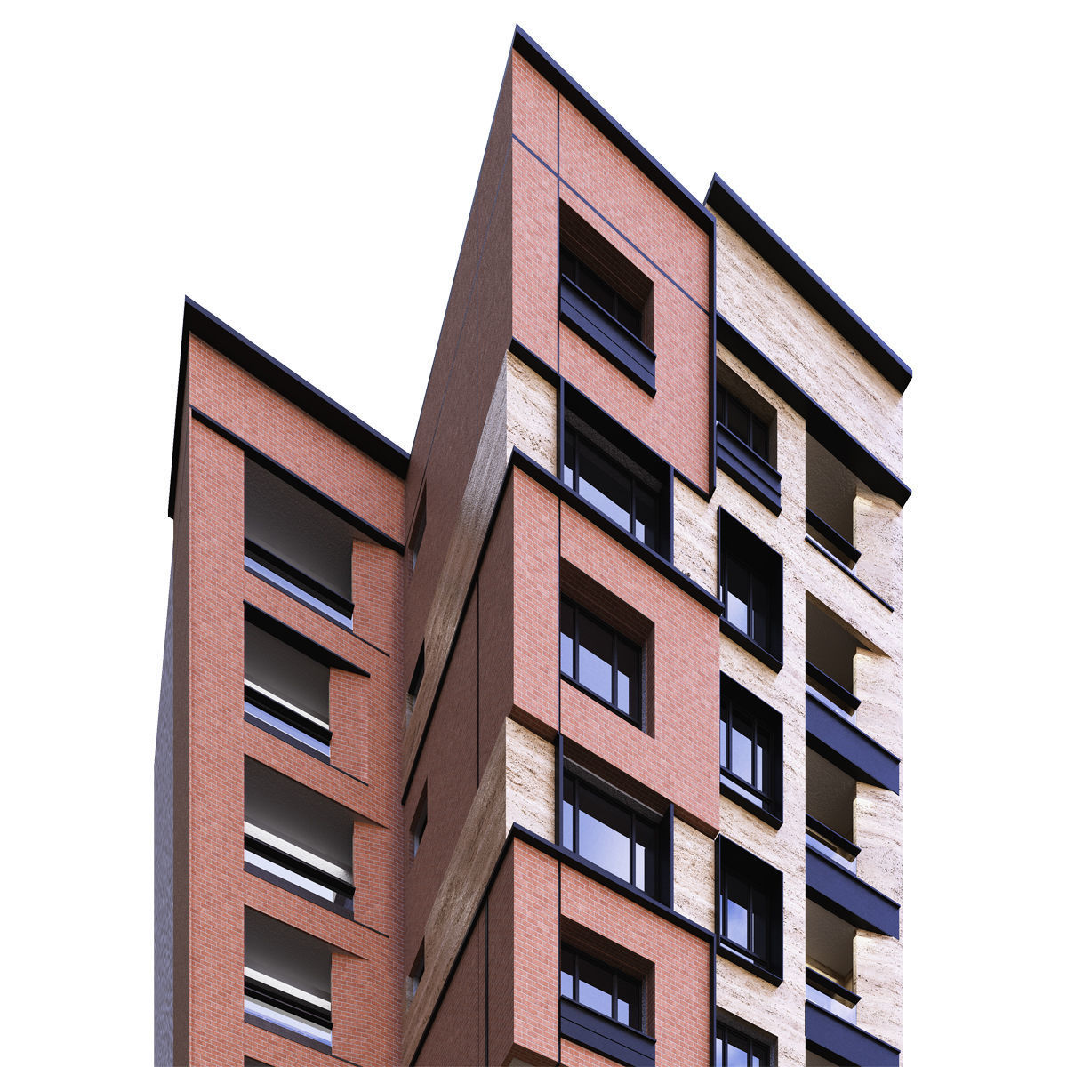 Red building  3D model_1