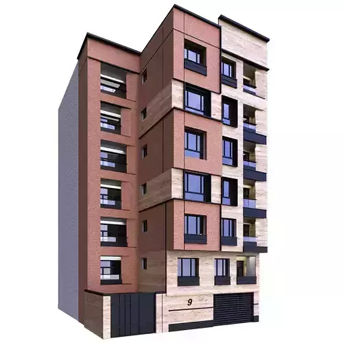 Red building  3D model
