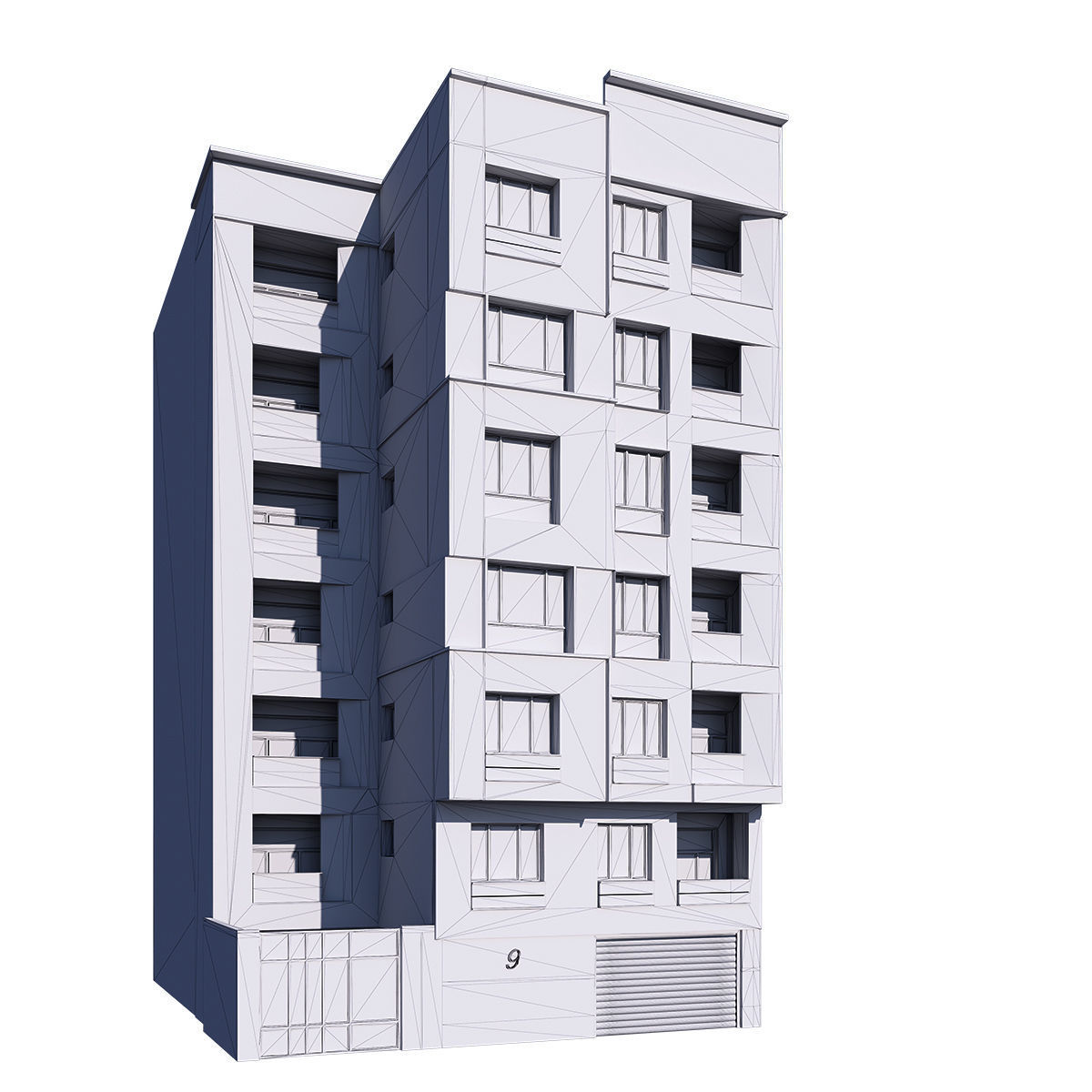 Red building  3D model_6