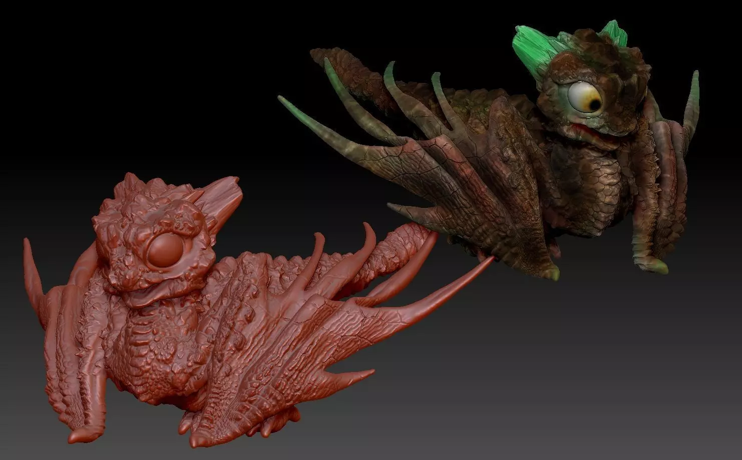 baby rock dragon for 3d printing 3D print model_0