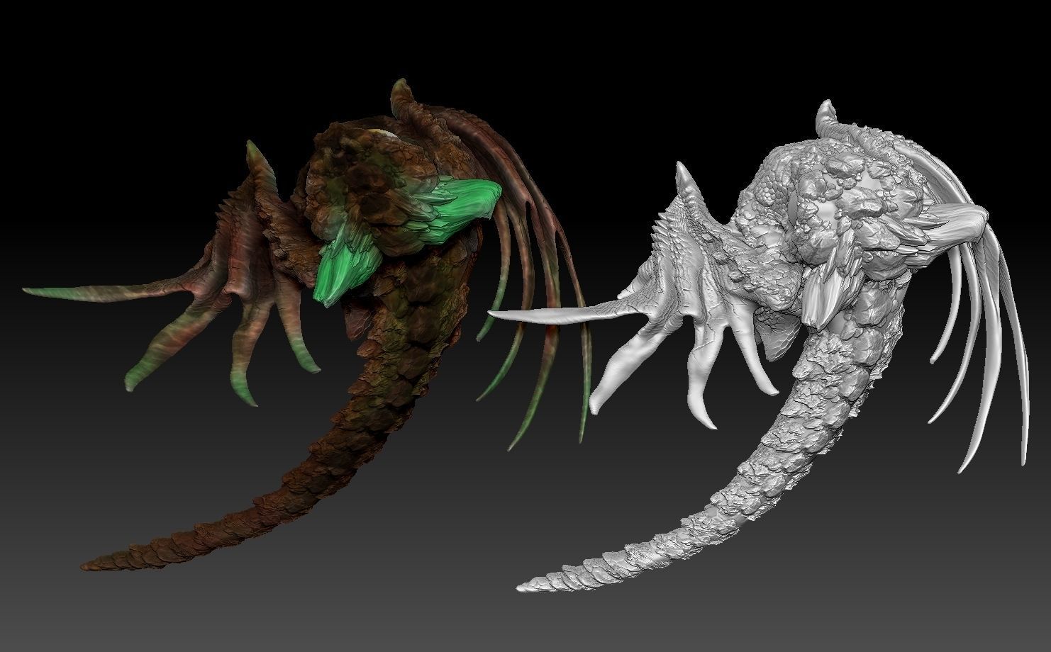 baby rock dragon for 3d printing 3D print model_6