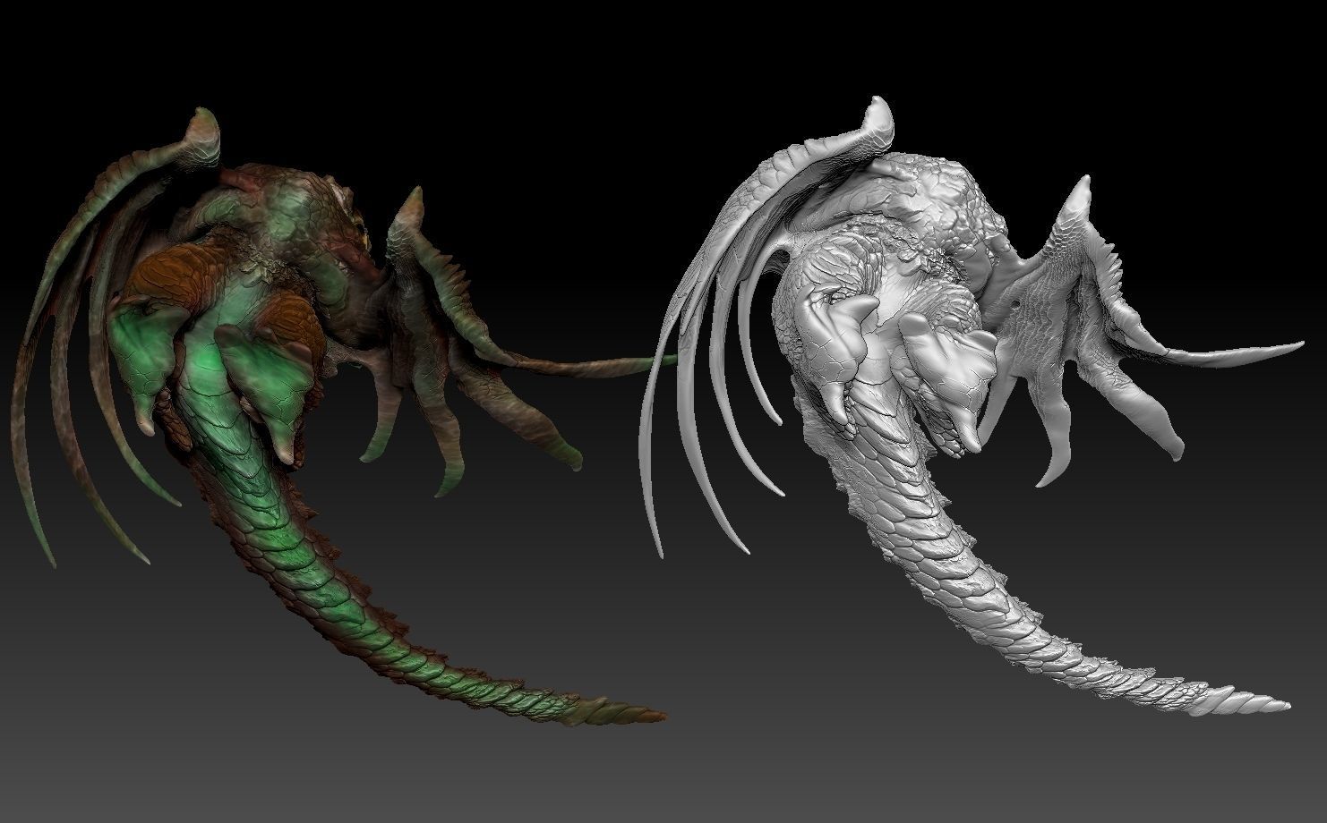 baby rock dragon for 3d printing 3D print model_8