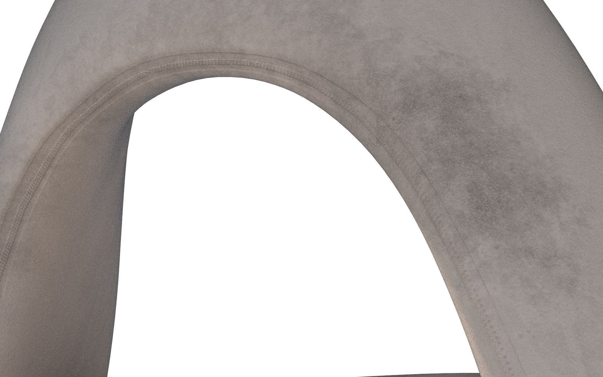 Velvet Chair Low-poly 3D model_6