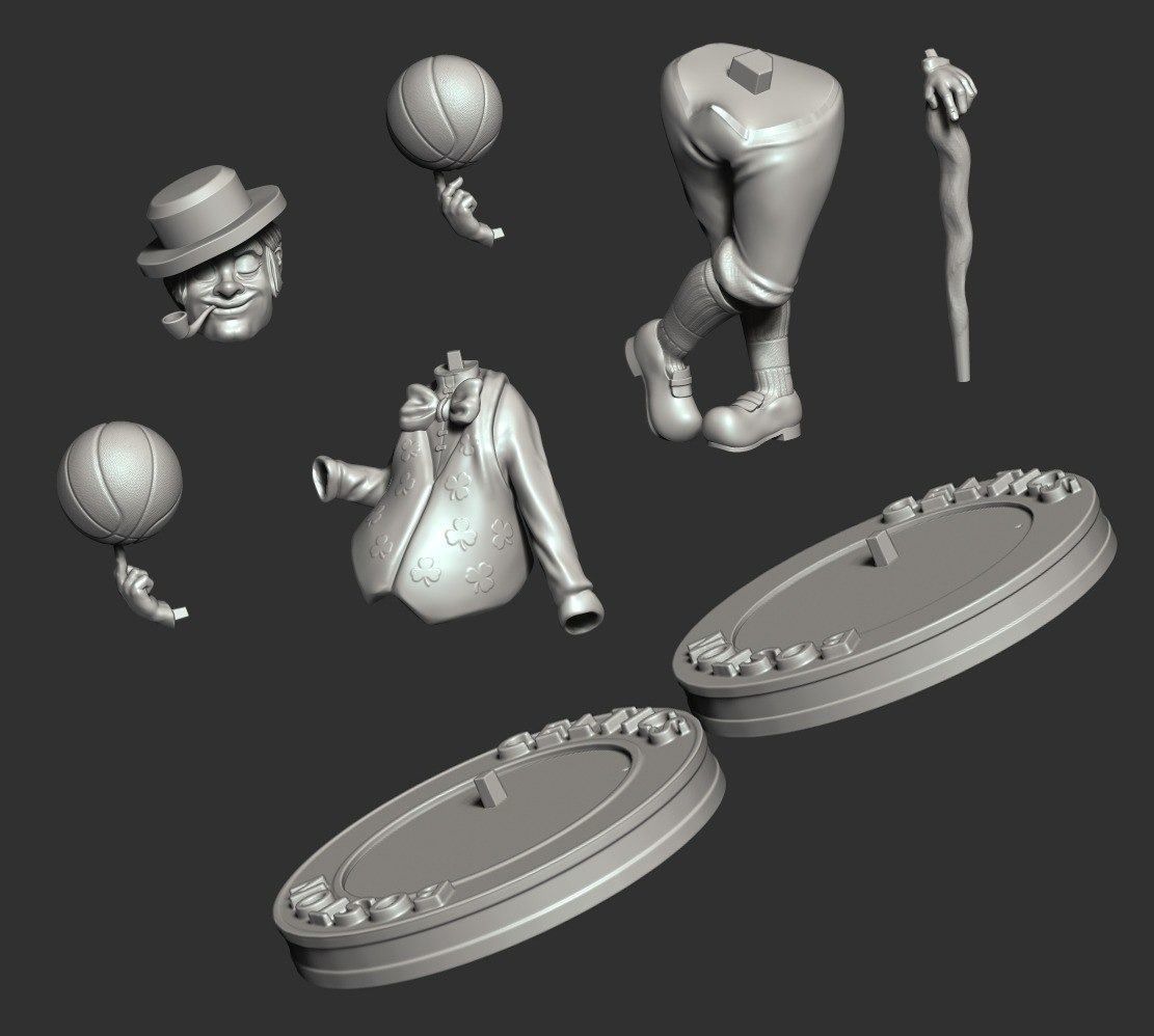 Boston Celtics  NBA Team Mascot LUCKY THE LEPRECHAUN STL 3D print model_1