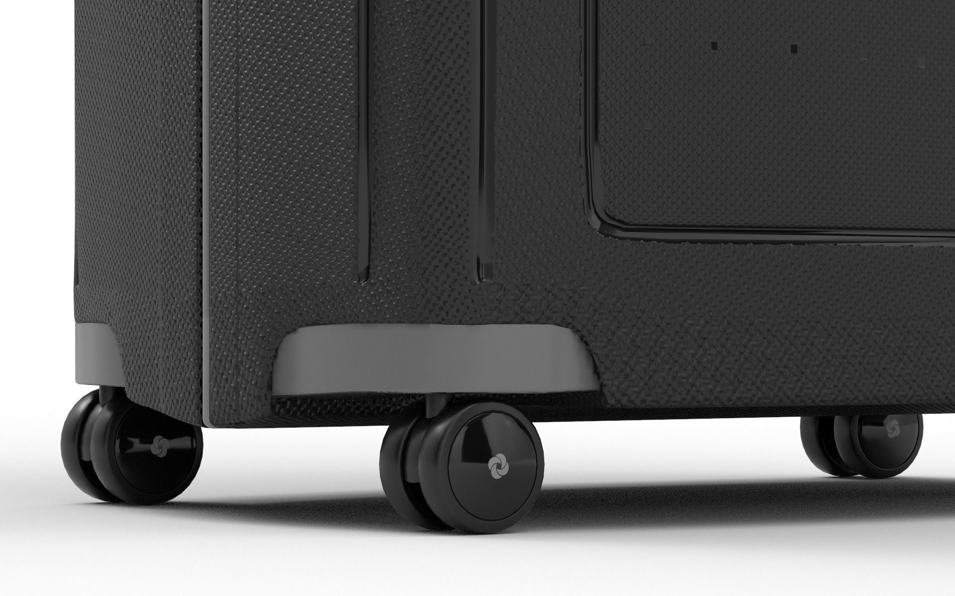 Suitcase Low-poly 3D model_7