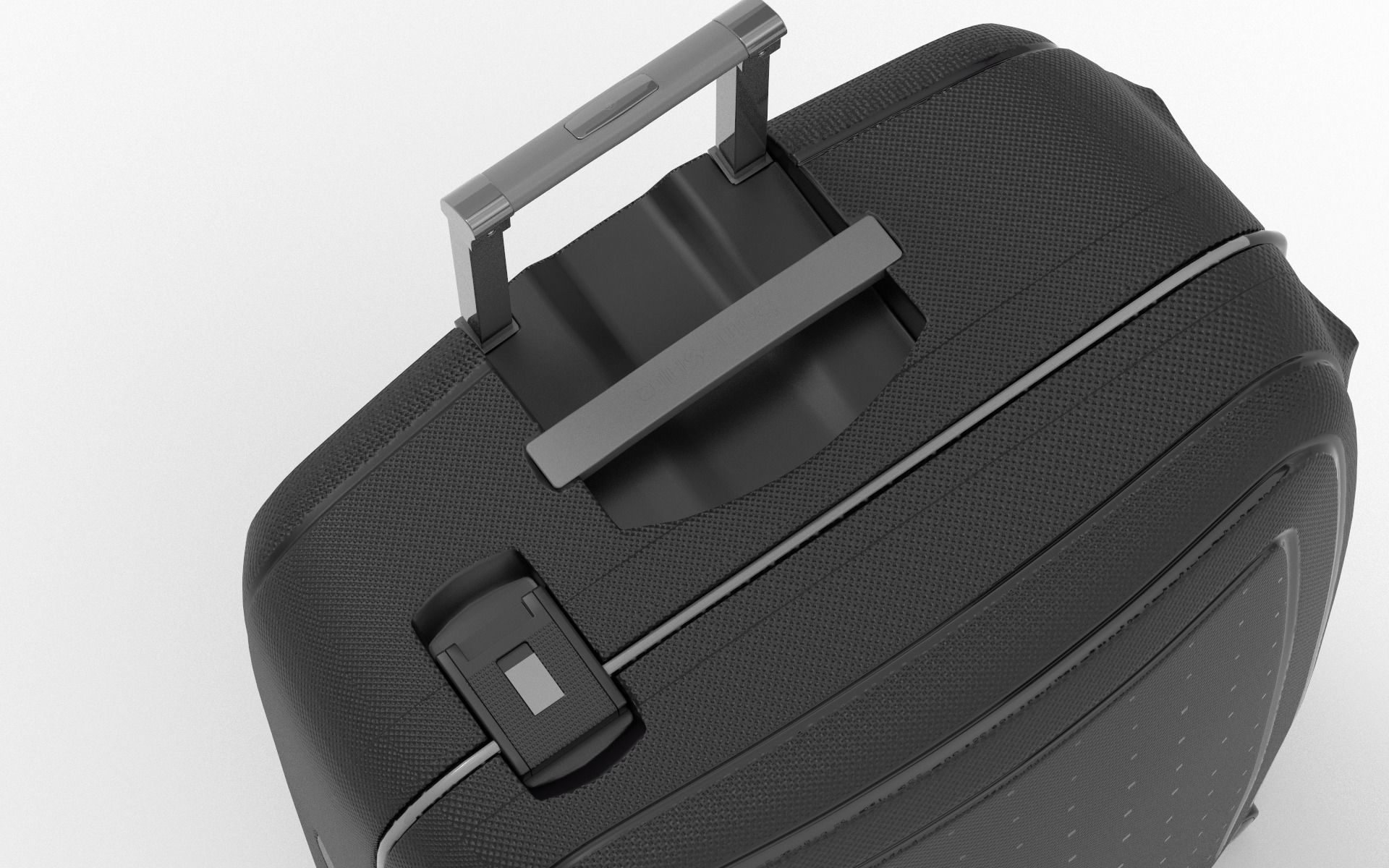 Suitcase Low-poly 3D model_6